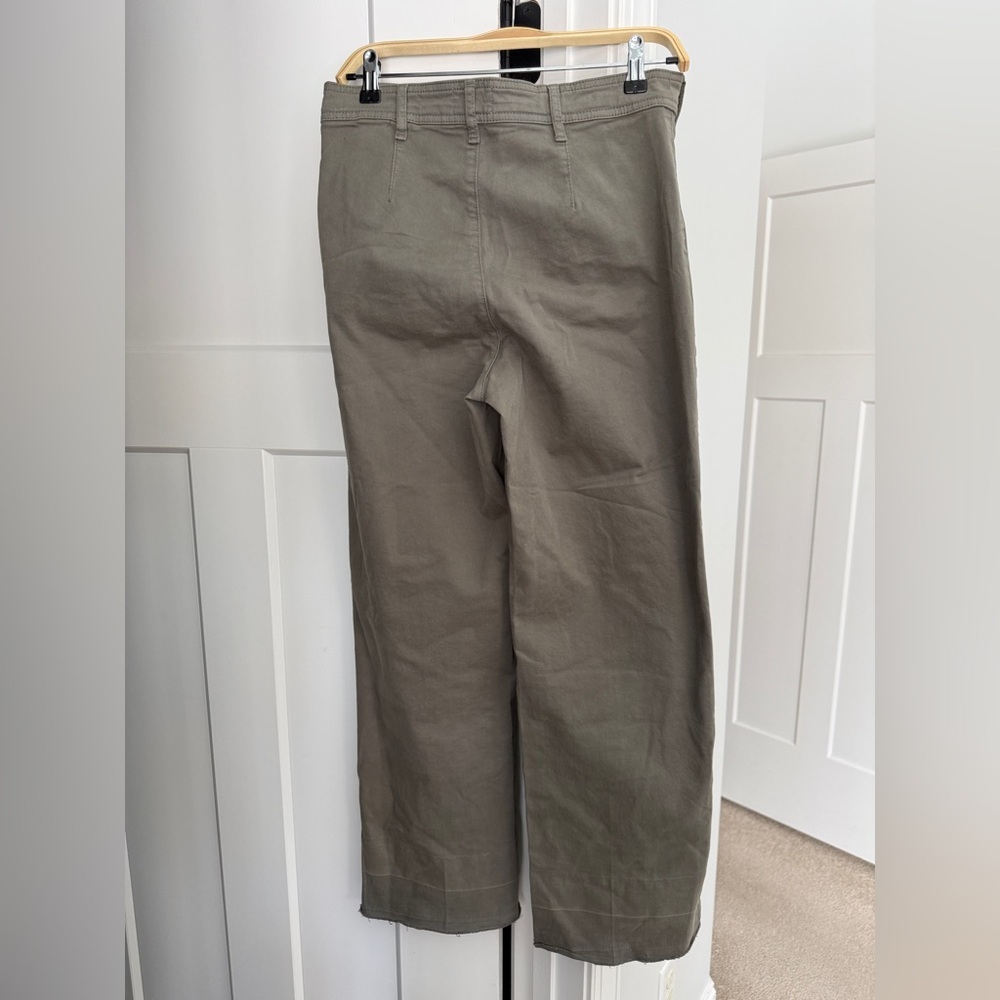 Marine Layer Bridget Crop Dusty Olive Green Pants - Picture 6 of 6